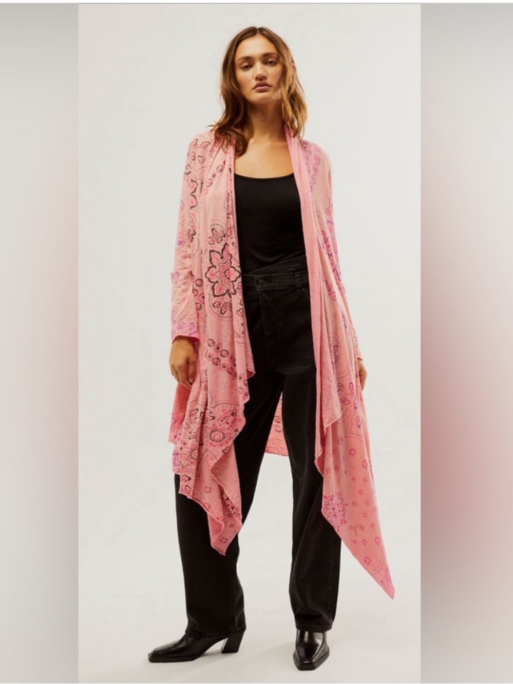 Magnolia Pearl Stargazer Karesa Bandana Cardigan - Azalea